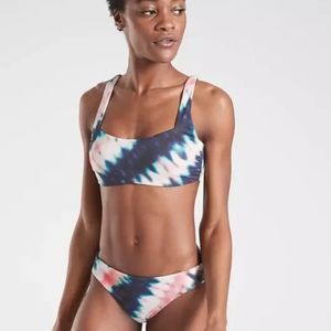 NWT Athleta Tie Dye Bra Cup Bikini Top Only sz 36 D/DD
